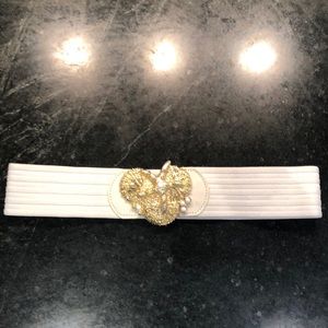 Lilly Pulitzer Stretchy White Starfish Belt XS/S